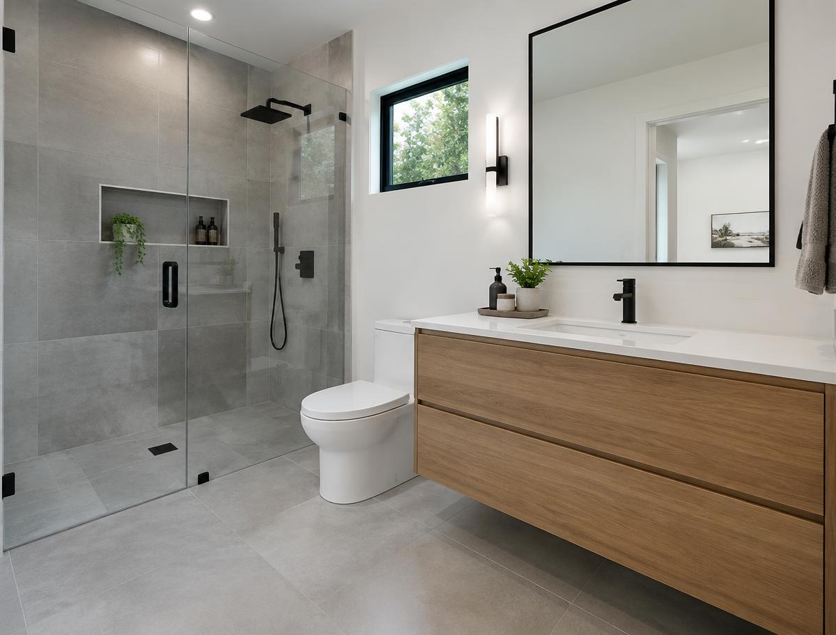 After: Modern Walk-In Shower