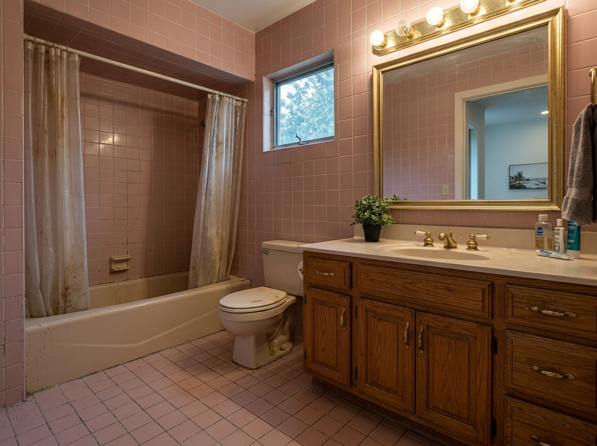 Before: Modern Walk-In Shower