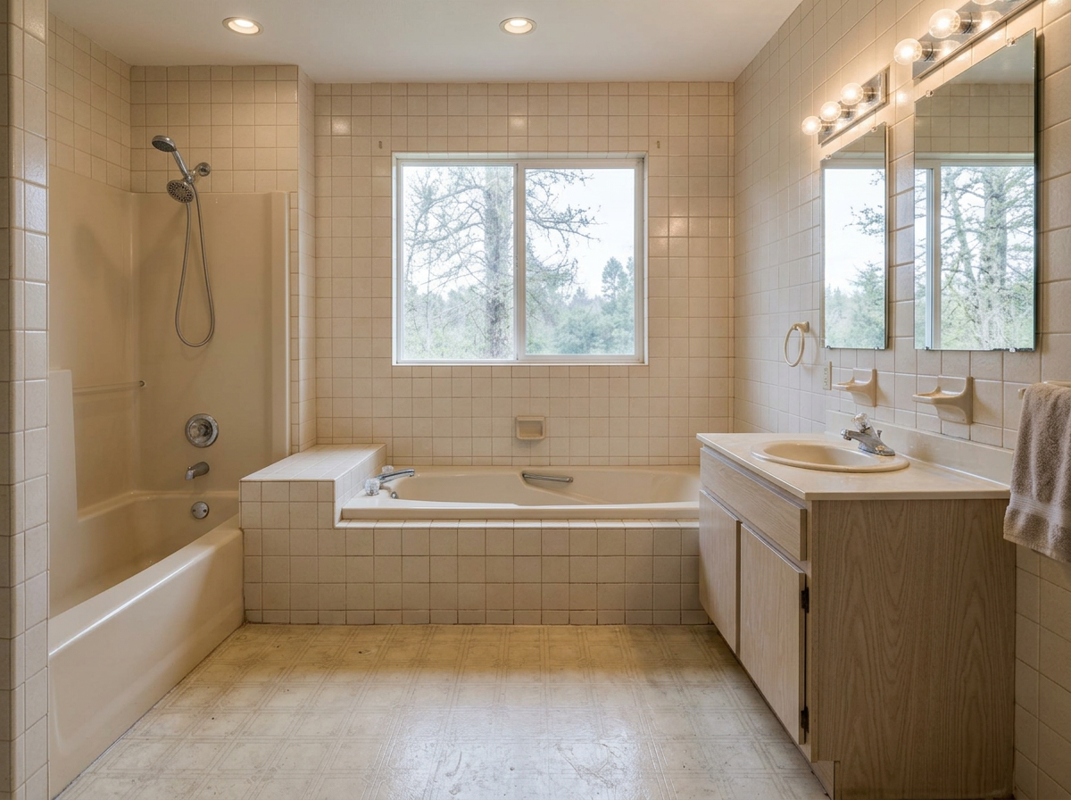 Before: Marble Primary Suite