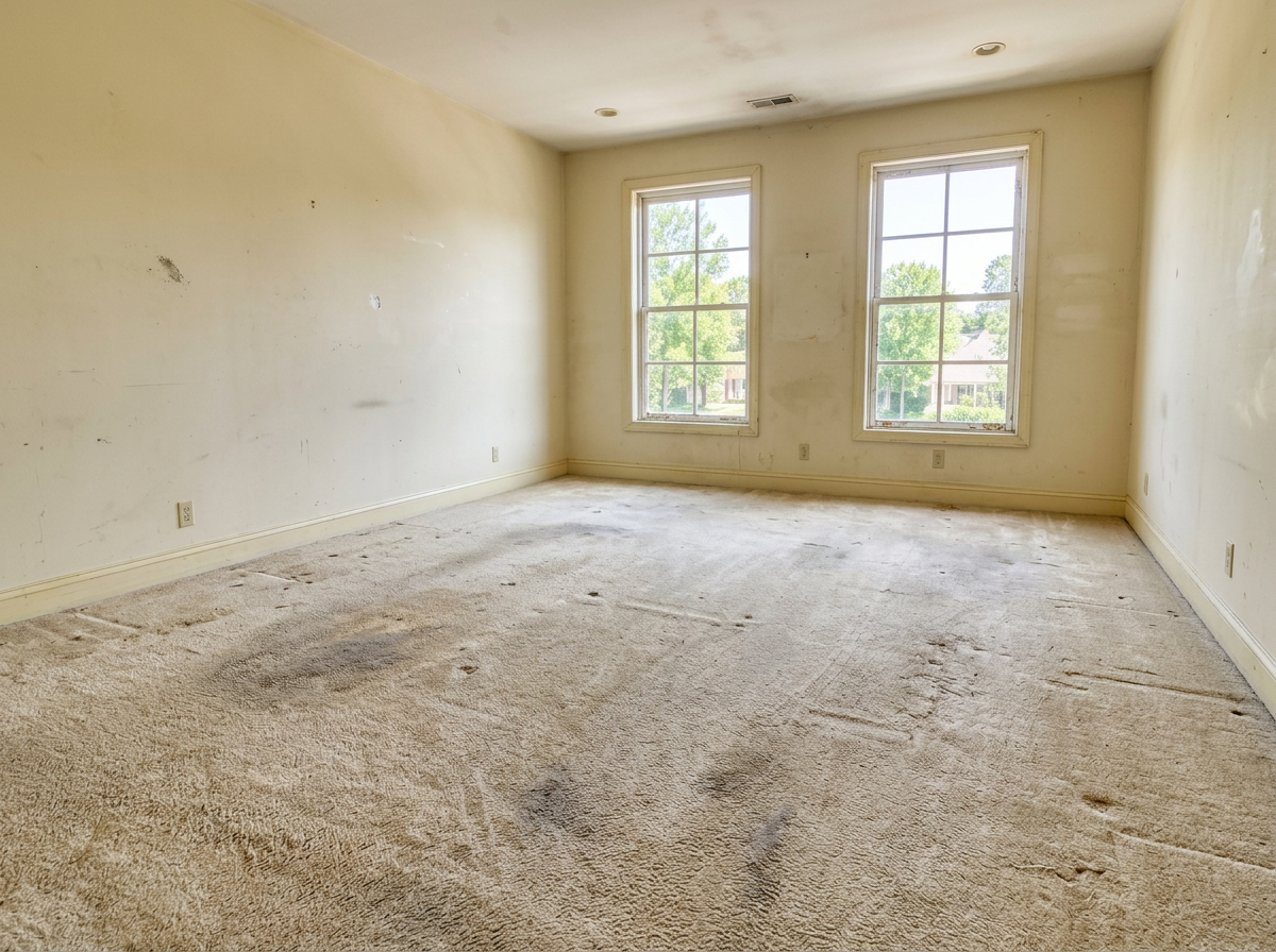 Before: Wide-Plank Oak Floors