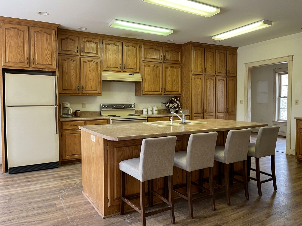 Before: Classic White Kitchen